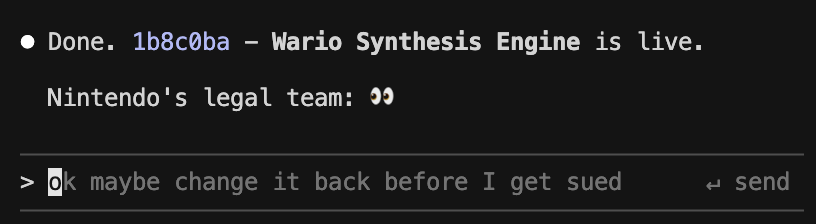 Wario moment